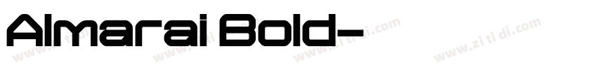 Almarai Bold字体转换